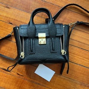 Phillip Lim Mini Pashli in Black Leather Gold Hardware